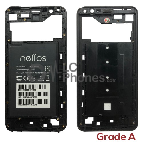 TP-Link Neffos C5 Plus TP7031A - LCD Frame Used Grade A Black