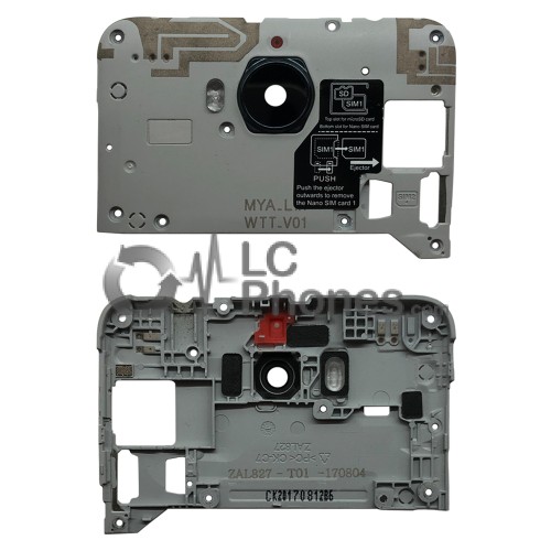 Huawei Ascend Y6 2017 / Nova Young - Back Antenna Plate with Camera Lens Black