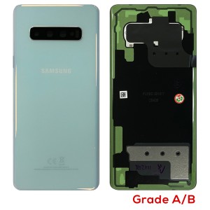 Samsung Galaxy S10 Plus G975F - Original Battery Cover Prism White with Camera Lens  Grade A/B