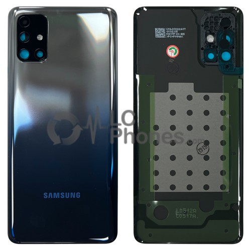 Samsung Galaxy M31s M317 - Battery Cover with Adhesive & Camera Lens Mirage Blue < Service Pack >