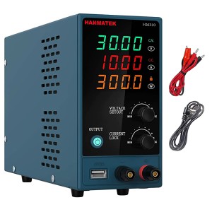 HANMATEK - DC Power Supply 30V/10A Adjustable Switching Regulated Power Supply HM310