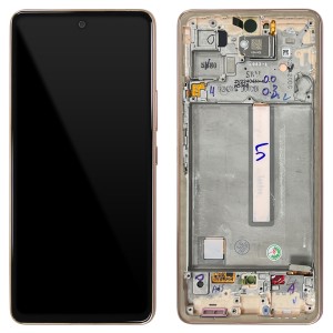 Samsung Galaxy A53 5G A536 - Full Front LCD Digitizer with Frame Orange 