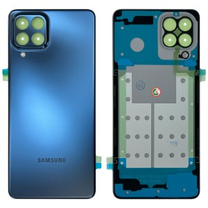 Samsung Galaxy M53 5G M536 - Battery Cover Original with Camera Lens and Adhesive Blue 