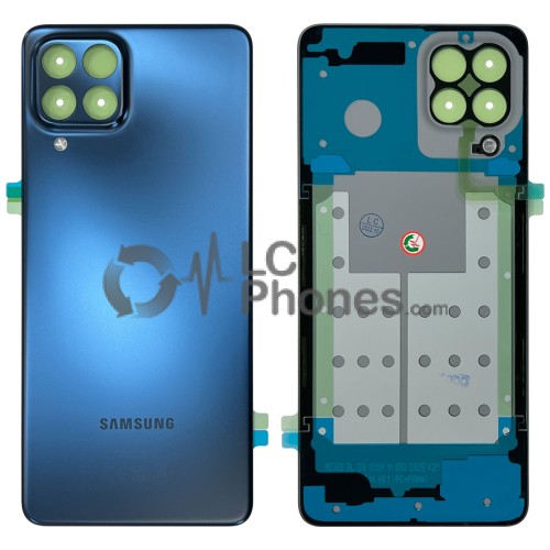 Samsung Galaxy M53 5G M536 - Battery Cover Original with Camera Lens and Adhesive Blue < Service Pack >