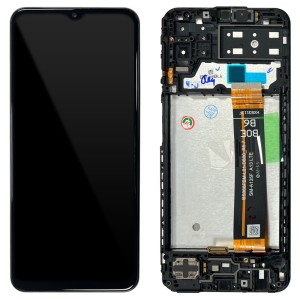 Samsung Galaxy M13 M135 - Full Front LCD Digitizer with Frame Black 