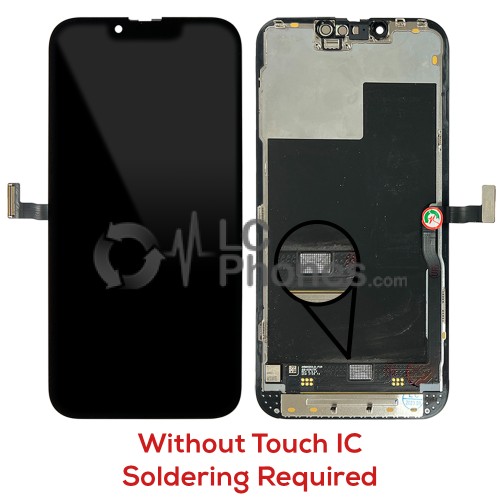 iPhone 13 Pro - Full Front OLED Display Digitizer without Touch IC (Original Remaded) Black