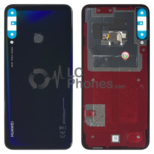 Huawei P40 Lite E - Battery Cover with Adhesive Midnight Black < Service Pack >