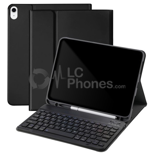 iPad 10th Gen 2022 10.9 Inch A2757 A2777 A2696 - Case with Magnetically Detachable Keyboard with Touchpad and Pencil Holder