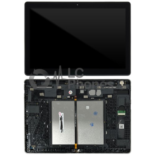 Lenovo Tab M10 TB-X605F - Full Front LCD Digitizer with Frame Black