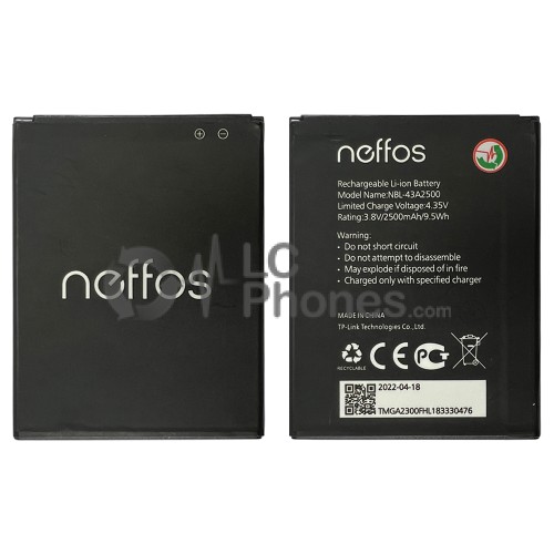 Neffos C7s TP7051A - Battery NBL-43A2500 2200mAh 8.36Wh