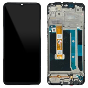 OPPO A15 CPH2185 / A15s CPH2179 - Full Front LCD Digitizer with Frame Black