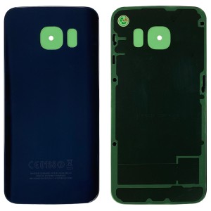 Samsung S6 Edge G925 - Battery Cover  with Adhesive Black Sapphire