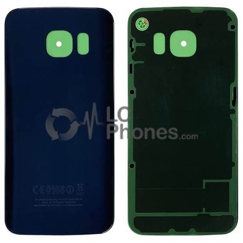 Samsung S6 Edge G925 - Battery Cover  with Adhesive Black Sapphire