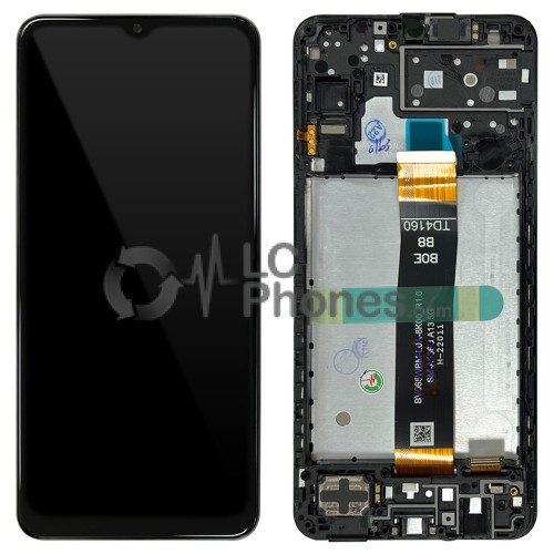 Samsung Galaxy A13 5G A136 - Full Front LCD Digitizer With Frame Black < Service Pack >