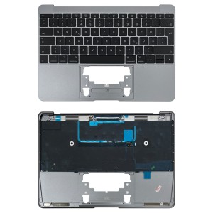 Macbook A1534 12 inch 2017 MF856 - Top Cover German Keyboard DE Layout with Backlight Space Grey