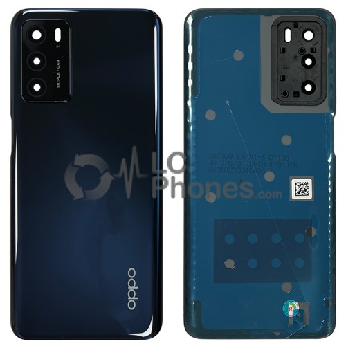 OPPO A54S CPH2273 - Battery Cover with Camera Lens and Adhesive Black