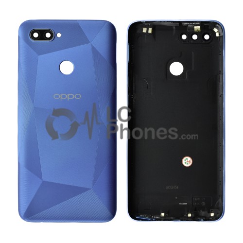 OPPO A12 CPH2077 - Battery Cover with Camera Lens and Adhesive Blue