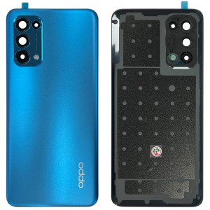 OPPO Reno5 5G CPH2145 -  Battery Cover with Camera Lens and Adhesive Blue