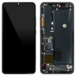 Xiaomi Mi Note 10 M1910F4G / Mi Note 10 Pro M1910F4S - Full Front LCD Digitizer With Frame Midnight Black 