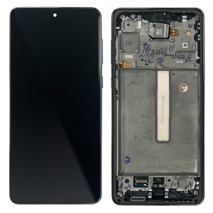 Samsung Galaxy A73 5G A736 - Full Front LCD Digitizer With Frame Black 
