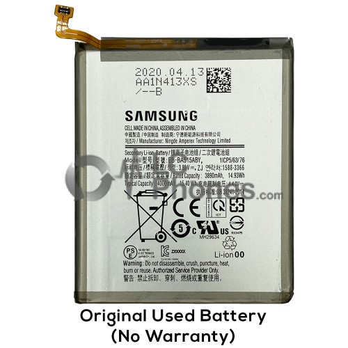 Samsung Galaxy A51 A515 - (Original Used) Battery EB-BA515ABY 3890mAh 14.98Wh (No Warranty)