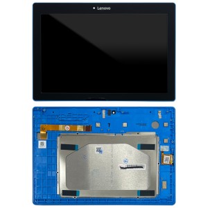 Lenovo Tab 10 TB-X103F - Full Front LCD Digitizer with Frame Blue
