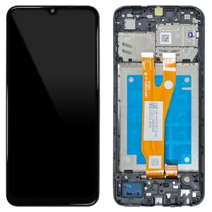 Samsung Galaxy A03 Core A032 - Full Front LCD Digitizer with Frame Black 