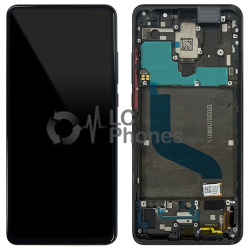 Xiaomi Redmi K20 Pro - Full Front LCD Digitizer with Frame Dark Gray Gradient < Service Pack >