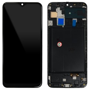 Samsung Galaxy A30 A305 - Full Front LCD Digitizer with Frame Black (OLED)