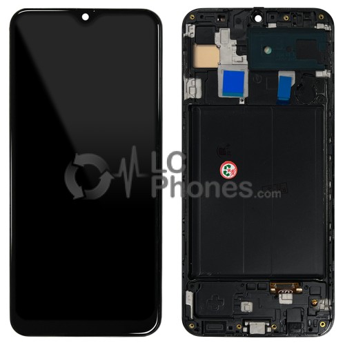 Samsung Galaxy A30 A305 - Full Front LCD Digitizer with Frame Black (OLED)