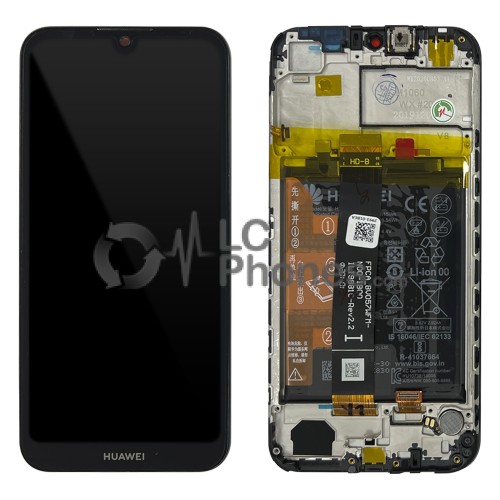 Huawei Y5 (2019) / Honor 8S - Full Front LCD Digitizer With Frame Black < Service Pack >