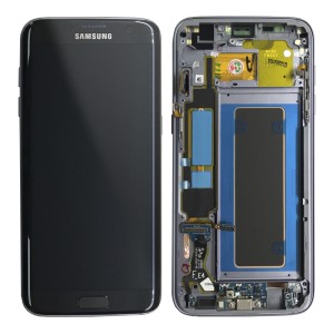 Samsung Galaxy S7 Edge G935F - Full front LCD Digitizer Black with Frame 