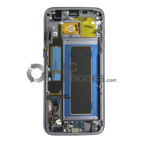 Samsung Galaxy S7 Edge G935F - Full front LCD Digitizer Black with Frame < Service Pack >