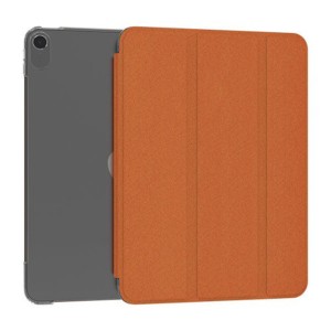 iPad Air 4th Gen 2020 A2316 A2324 A2325 A2072 / Air 5th Gen 2022 A2589 A2591 - Kingxbar Business Series Magnetic Smart Cover Sleep Case Orange