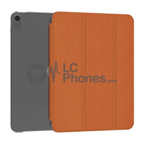 iPad Air 4th Gen 2020 A2316 A2324 A2325 A2072 / Air 5th Gen 2022 A2589 A2591 - Kingxbar Business Series Magnetic Smart Cover Sleep Case Orange