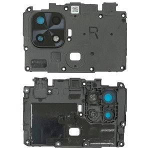 Xiaomi Redmi 10C - Complete Camera Lens with Motherboard Cover Plate Black