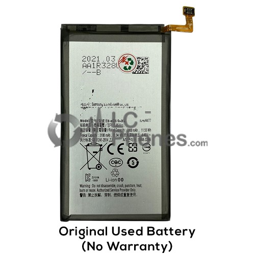 Samsung Galaxy S10e G970 - (Original Used) Battery EB-BG970ABU 3100mAh 11.55Wh (No Warranty)