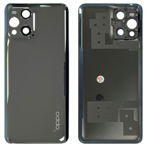 OPPO Find X3 Pro - Battery Cover with Adhesive and Camera Lens Black