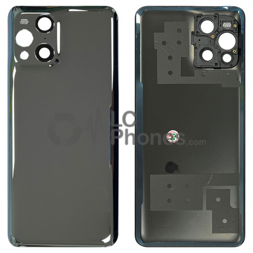 OPPO Find X3 Pro - Battery Cover with Adhesive and Camera Lens Black