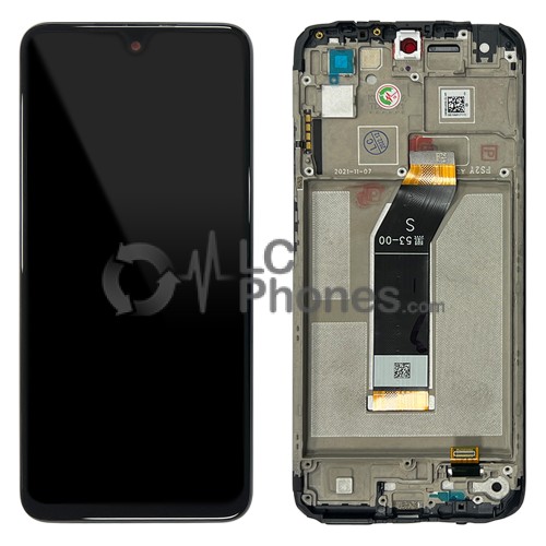 Xiaomi Redmi 10 (2022) 21121119SG - Full Front LCD Digitizer with Frame Black < Service Pack >