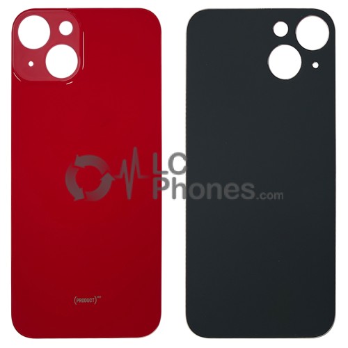 iPhone 14 - Battery Cover with Big Camera Hole Red