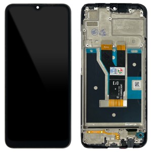 Realme C11 2021 RMX3231 - Full Front LCD Digitizer with Frame Black