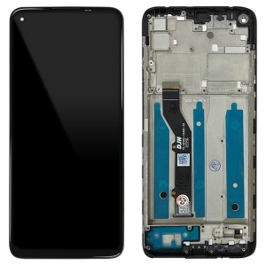 Motorola Moto G9 Plus XT2087-2 - Full Front LCD Digitizer with Frame Black