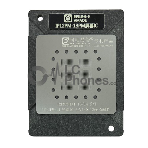 Amaoe  - 6-in-1 Screen IC BGA Reballing Stencil for iPhone 12 Mini / 12 Pro Max / 13 / 14