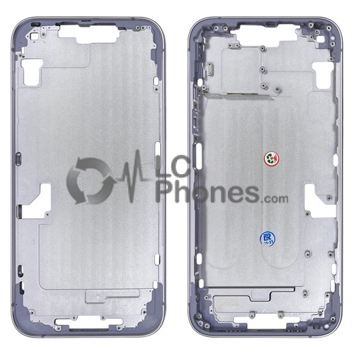 iPhone 14 Plus - Middle Housing Frame with Buttons Purple