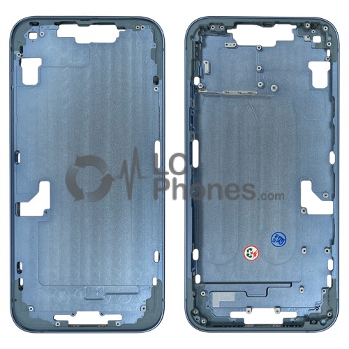 iPhone 14 Plus - Middle Housing Frame with Buttons Blue