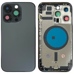 iPhone 14 Pro - Back Housing Cover with Buttons Space Black