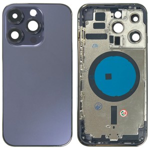 iPhone 14 Pro - Back Housing Cover with Buttons Deep Purple