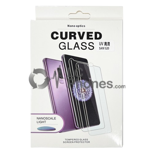 Samsung Galaxy S20 G980 - NanoScale Liquid Full Glue 5D Tempered Glass With Install Kit & UV Light