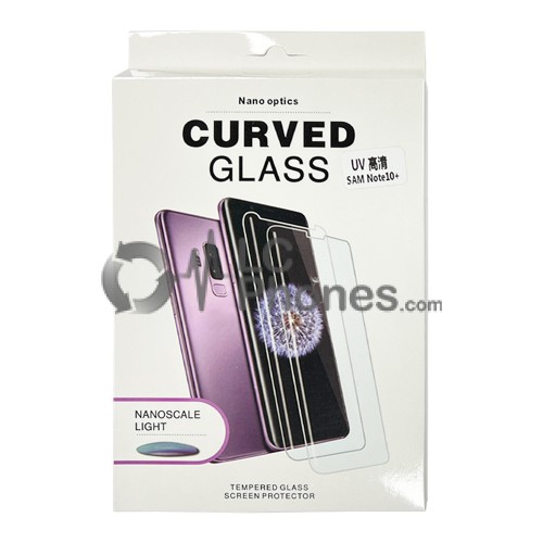 Samsung Galaxy Note 10+ N975 / Note 10+ 5G N976 - NanoScale Liquid Full Glue 5D Tempered Glass With Install Kit & UV Light